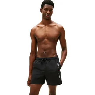 Tommy Hilfiger Herren Medium Drawstring Zip Pocket UM0UM03748 Badehose, Schwarz (Schwarz), XL
