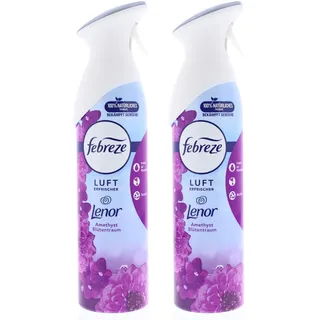 2 x Febreze Lufterfrischer Lenor Amethyst Blütentraum je 300ml entfernt Gerüche