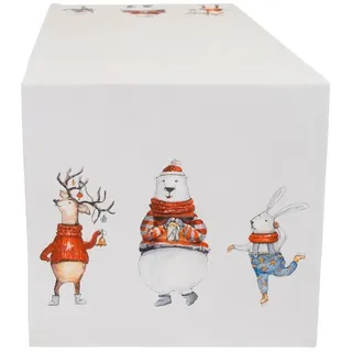 Casatex Tischläufer »Funny animals, Weihnachtsdeko, Weihnachten« Weihnachten, bunt