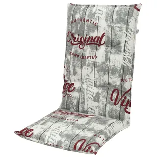 Doppler 2901 Hochlehner Gartenstuhl Auflagen Kissen 120x50x7cm grau