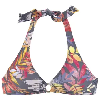 VIVANCE Triangel-Bikini-Top Damen grau-bedruckt Gr.32 Cup A/B