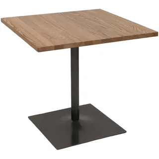 MCW Bistrotisch eckig Braun , Holz , 80x75x80 cm , Esszimmer, Esstische