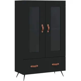 Highboard Schwarz 69,5x31x115 cm Holzwerkstoff - Schwarz