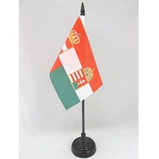 AZ FLAG TISCHFLAGGE ÖSTERREICH-UNGARN 1867-1918 15x10cm - ÖSTERREICHISCH-UNGARISCHE MONARCHIE TISCHFAHNE 10 x 15 cm - flaggen