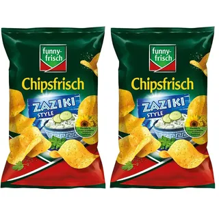 Funny-Frisch funny frisch Intense Chips S&S Curry Style vegetarisch glutenfrei 150g (Packung mit 2)