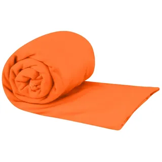 Sea to Summit - Pocket Towel Reisehandtuch XL - Mikrofaser Strandtuch - Kompakt - Ultra saugfähig & Schnelltrocknend - Leicht - Aufhänger & Tasche - Wandern - 75 x 150 cm - Outback Orange - 175 g