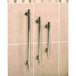 Homecraft Grab Rails with Polished Stainless Steel, Safety Support Grab Bar for Bathroom and Around the Home, Mobility Aid for Elderly, Disabled, and Handicapped, Straight, 450 mm