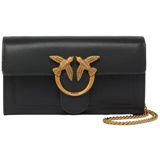 PINKO Umhängetasche Love One Wallet C Black - Antique Gold