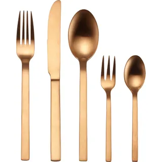 ECHTWERK Besteck Set 'Milos' 30tlg - EDITION - mattiert, Farbe:Bronze - Bronze