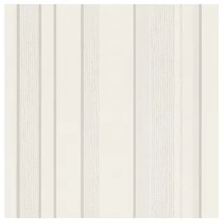 Rasch Textil Rasch Tapete 755305 - Helle Vliestapete mit Streifen und Struktur in Beige Creme,