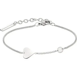 Liebeskind Berlin Schmuck Geschenk Edelstahl Armkette Herz silberfarben 20 cm