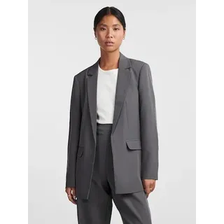 pieces Longblazer »PCBOSELLA LS LOOSE BLAZER NOOS«, in leichter Oversize Form, grau