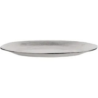 Butlers Dekoteller (6er Set) Banquet , Silbereichenfarben , Metall , 2 cm , Dekoration, Dekoartikel, Dekoteller & -tabletts