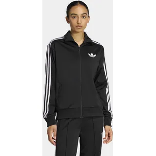 Trainingsjacke ADIDAS ORIGINALS "FIREBIRD TRACK LOOSE", Damen, Gr. L, schwarz, weiß, Obermaterial: 100% Polyester, Jacken Trainingsjacke, FIREBIRD, locker geschnitten
