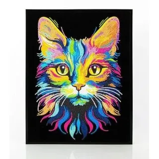 DIAMOND DOTZ Diamond Painting Katze Neon 35,5x45,7cm