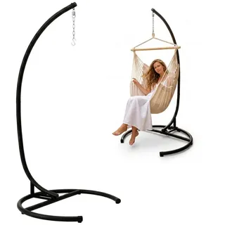 AMANKA XL-HÄNGESESSEL-GESTELL bis 150kg: 215cm, Schwarz