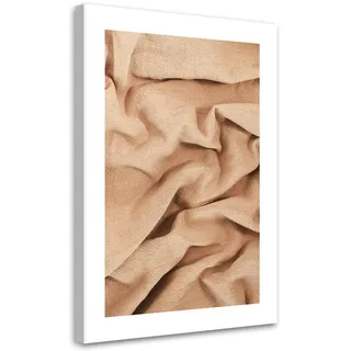 Feeby Wandbild beigefarbener stoff , Beige , Textil , Orientalisch , Rechteckig , 40x60 cm , Bilder & Rahmen, Bilder, Leinwandbilder