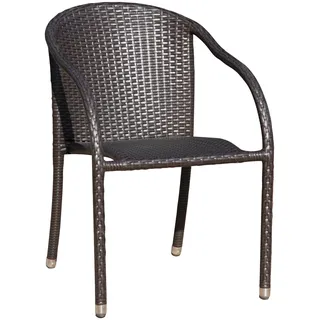 Garden Pleasure Riga Gartenstuhl 55 x 64 x 80 cm braun 2 St.