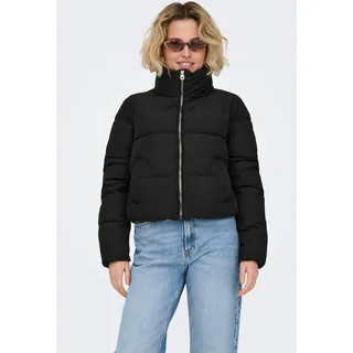 Only Steppjacke "ONLCAMILLA V-NECK L/S PULLOVER KNT NOOS", colorot schwarz