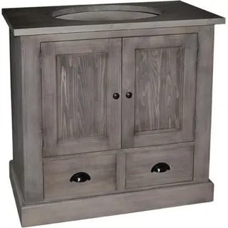 Casa Padrino Landhaus Stil Waschschrank Waschtisch inkl 1 Waschbecken - Bad Schrank