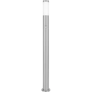Grafner Edelstahl Wegleuchte mit Bewegungsmelder, WL10191 Gartenlampe 110 cm,