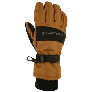 Carhartt Men's W.P. Waterproof Insulated Work Glove, Brown/Black, Large