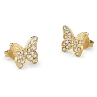 GUESS JUBE04108JWYG Damen-Ohrstecker Schmetterling Ohrringe Goldfarben