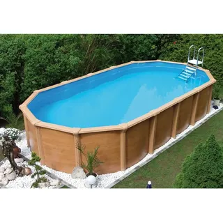 KWAD Supreme Design oval 765 x 460 x 132 cm inkl. Sandfilteranlage