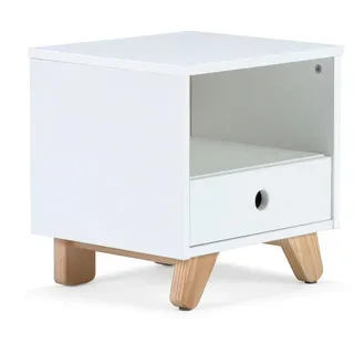 LÜTTENHÜTT Nachtkommode Dolidoo, in skandinavischem Look weiß