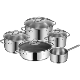 WMF Provence Plus Kochgeschirr-Set, 5-teilig 7116001901 4000530745460 - Silber, Transparent