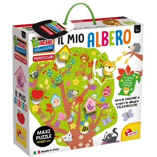 Liscianigiochi 80144 Montessori il Mio Albero Maxi Puzzle, Mehrfarbig
