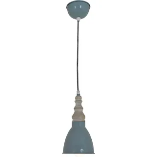 Näve Metall-Pendelleuchte Delhi Grün Ø 13 cm x 102 cm