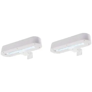 Näve Solar-Dachrinnenleuchte 2er Set - Silber