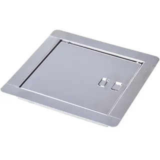 Aqbau® Kamintür Revisionstür Schornsteintür Revisionsklappe Wartungstür Edelstahl 14 x 14cm - Silber