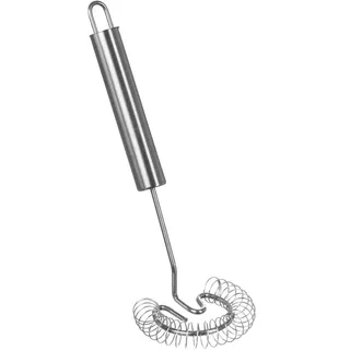 Wenco Spiralbesen und Schneebesen zum Rühren, Mischen, Schlagen, Aufschäumen - 22cm aus Edelstahl – Spülmaschinengeeignet, Silber
