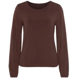 LASCANA Langarmshirt Damen braun Gr.36/38