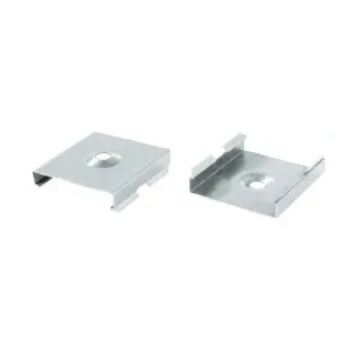 Deko-Light 987010 Profil Halteklammer, 2er Set Halteklammern für AU-20, Metall, Länge: 30 mm, Brei