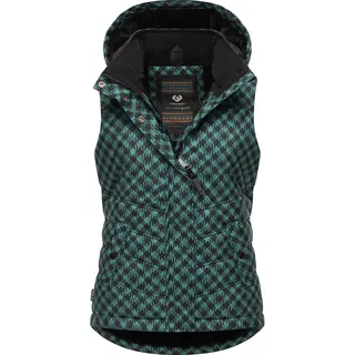 Ragwear Steppweste »Steppweste Hesty Print«, grün