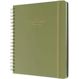 Kokonote Terminplaner Kalender 2026 Buchkalender Groß Desert Sage - Tischkalender Kalenderbuch Jahreskalender - Terminkalender Ringbuch Wochenplaner 2026