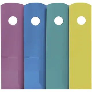 Exacompta 18293SETD 4er Pack Stehsammler Forever Young für DIN A4+ aus Kunststoff 266 x 82 x 305 mm farbig sortiert ideal für die Ablage Ihre Dokumente Zeitschriftensammler Ringordner Aktenordner