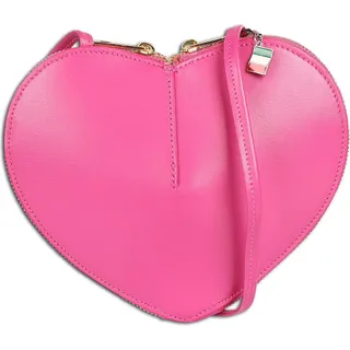 Florence Damen Umhängetasche Leder Herz Tasche pink OTF846P2 - Rosa
