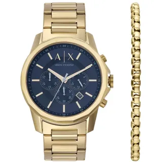 Armani Exchange Banks Edelstahl 44 mm AX7151SET