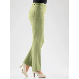 Funktionshose COSMA, Damen, Gr. 40, Normalgrößen, grün (lindgrün), 97% Baumwolle, 3% Elasthan, unifarben, lang, Hosen Funktionshose