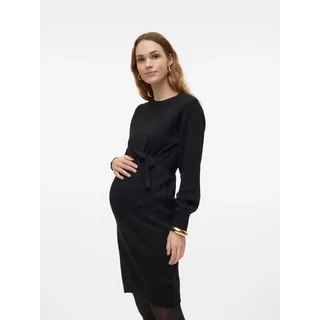 Mamalicious Umstandskleid »MLNEWANNE L/S ABK KNIT DRESS A. NOOS«, schwarz