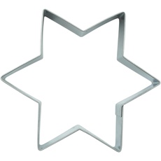 BekkiB - Ausstecher "Stern" - Ausstechform ca. 9 x 8 cm - Spülmaschinengeeignete Ausstechform aus Edelstahl - Zum Backen von Plätzchen und Lebkuchen - 2241