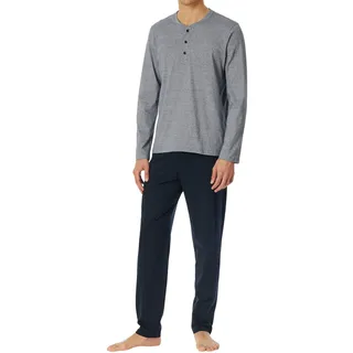 SCHIESSER Schlafanzug Casual Essentials Blau 50