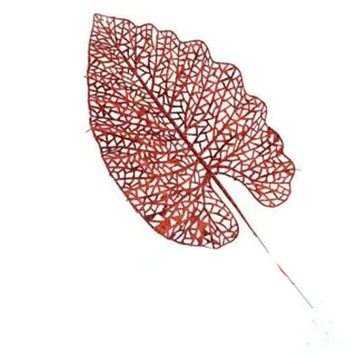 F.G.F. Import Export Linie MOD.N Weihnachtsblatt rot 37 cm, wie Foto, Einheitsgröße