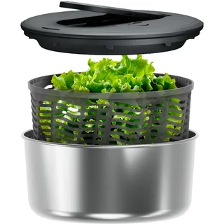 Zyliss Swift Dry Salatschleuder Edelstahl 6 L Grau/Weiß
