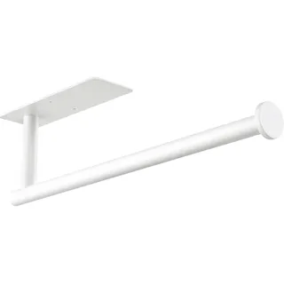 Gewtur Küchenrollenhalter Weiß, Küchenrollenhalter Ohne Bohren, Küchenroller Halter Wand Edelstahl für Küche,Speisekammer,Waschbecken,Badezimmer