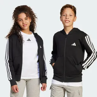 adidas Essentials Full Zip Hoodie black-white (095A) 176